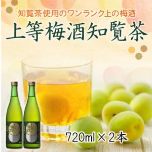 ふるさと納税 南九州市 熨斗付き「上等梅酒知覧茶」720ml×2本