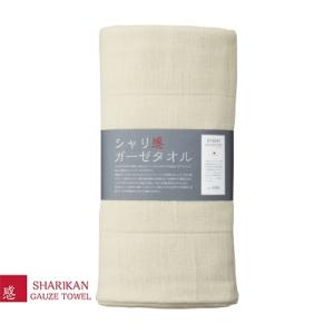 ふるさと納税 和泉市 高吸水ガーゼバスタオル(四重織シャリ感ガーゼ)色:クリーム