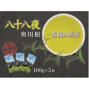 ふるさと納税 川根本町 【坂本園】静岡川根茶八十八夜摘み煎茶100g×3本