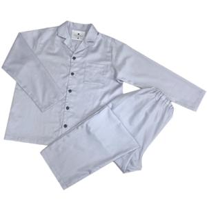 ふるさと納税 和泉市 【シングル】カバー掛・シーツ(45cm)・枕&パジャマ(男女兼用Lサイズ)4点セット色シルバースカイ
