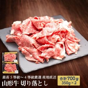 ふるさと納税 新庄市 【産地直送 山形牛】最高5等級〜4等級厳選　切り落とし　700g