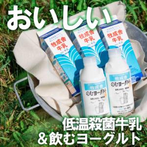 ふるさと納税 高山市 牧成舎・飛騨の牛乳屋こだわり無添加【牛乳3本&amp;飲むヨーグルト2本】TR3333