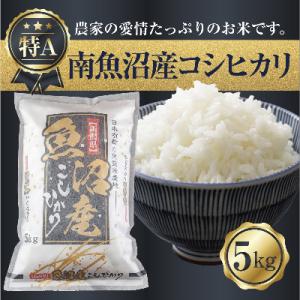 ふるさと納税 南魚沼市 新潟県 南魚沼産 コシヒカリ お米 5kg 精米済み(お米の美味しい炊き方ガイド付き)
