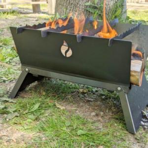 ふるさと納税 守口市 黒いコンパクト焚き火台 - cacomi black fire -【キャンプ用...