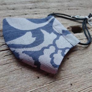 ふるさと納税 長瀞町 秩父銘仙　絹マスク　Lサイズ