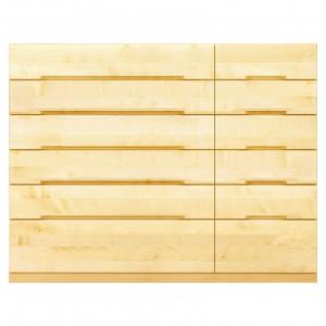 ふるさと納税 大川市 幅151-6段チェスト「ナテュール」メープル材無垢 桐タンス 衣類収納 【丸田木工】