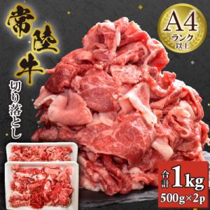 ふるさと納税 守谷市 【常陸牛】切り落とし1kg