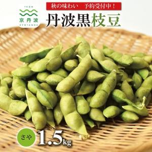 ふるさと納税 京丹波町 丹波黒枝豆 さや 1.5kg(京都 京丹波町産 丹波黒大豆)
