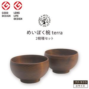 ふるさと納税 小田原市 【ふるさと納税】めいぼく椀テッラ 小　2樹種セット 【 お椀 汁椀 木製 神...