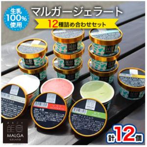 ふるさと納税 能登町 マルガージェラート能登セット12個入り