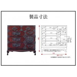 ふるさと納税 利府町 仙台箪笥 猫足チェスト ...の詳細画像2