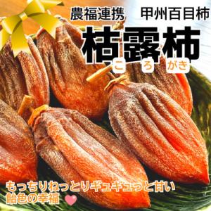 ふるさと納税 山梨市 【農福連携】おひさまたっぷり手作り枯露柿(ころ柿)(1箱12個入)12月から発送!【山梨市産干し柿】