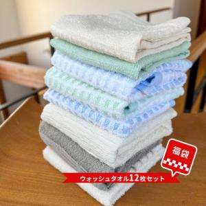 ふるさと納税 泉佐野市 【福袋】ウォッシュタオル12枚セット【コロナ緊急支援品】 005A410