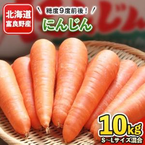 ふるさと納税 富良野市 北海道富良野産　にんじん10kg(S〜Lサイズ混合)【2026年8月上旬より...