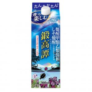 ふるさと納税 白糠町 しそ焼酎 鍛高譚Sパック[900ml]【2本セット】