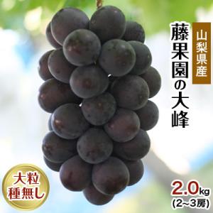 ふるさと納税 笛吹市 藤果園の大峰　2.0kg