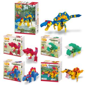 ふるさと納税 大淀町 LaQ スピノサウルス + ダイナソーワールドミニ全4種