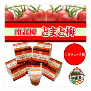ふるさと納税 印南町 とまと梅 100g×5個の商品画像