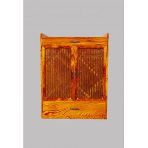 ふるさと納税 下田市 下田脂松細工　網代開き二引出　工芸品　一点もの　