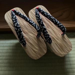 ふるさと納税 みよし市 郡上踊り　踊り下駄　槍鉋(やりかんな)下駄　女性用Lサイズ　鼻緒/トンボ