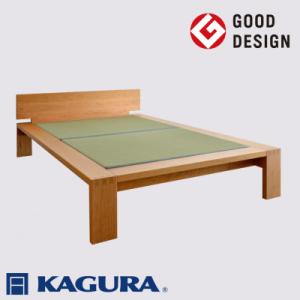ふるさと納税 常陸大宮市 【家具蔵】タタミベッドモデルノハイヘッド ダブル チェリー材