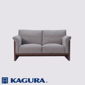 ふるさと納税 常陸大宮市 【家具蔵】2Pソファ フレスコ ウォールナット材