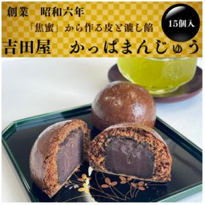ふるさと納税 色麻町 【昭和6年創業】かっぱのふるさと色麻(しかま)町　かっぱまんじゅう15個