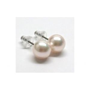 ふるさと納税 伊勢市 アコヤ真珠ピアス純チタン7.5mmup 617