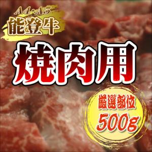 ふるさと納税 能登町 【A4・A5能登牛】焼肉用厳選部位500g