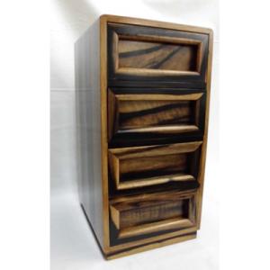 ふるさと納税 穴水町 黒柿　手許四つ引きタンス