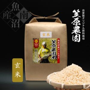 ふるさと納税 南魚沼市 【新米】令和7年産 南魚沼産 笠原農園米 コシヒカリ 玄米 5kg