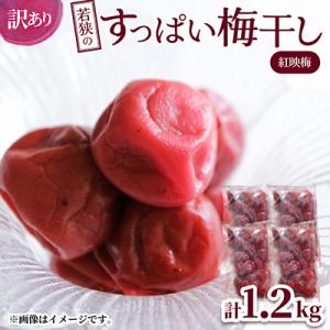 ふるさと納税 若狭町 若狭のすっぱい梅干し　訳あり品　　(300gを4袋、合計1200g)　紅映梅　...