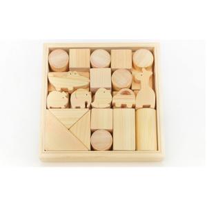 ふるさと納税 米原市 国産ひのき積み木セット(中)