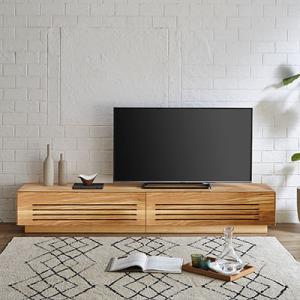 ふるさと納税 大川市 テレビ台 ルーチェ オーク無垢【サイズ:幅214-244cm、カラー:オーク無垢】