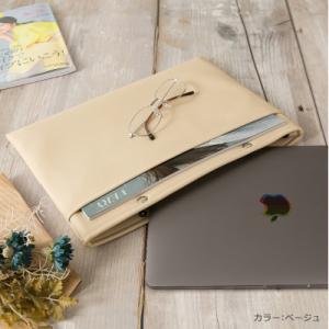 ふるさと納税 野田市 macbookケース「match」 13inch ベージュ 抗菌 革
