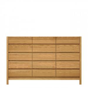 ふるさと納税 大川市 チェスト 幅156-5段「シーズ」ホワイトオーク材 大川家具