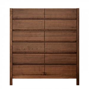 ふるさと納税 大川市 チェスト 幅105-6段「シーズ」ウォールナット材 大川家具