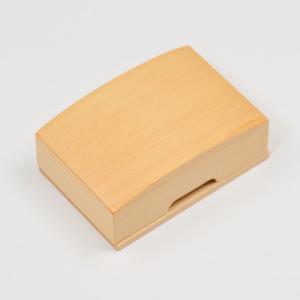 ふるさと納税 上松町 【池田木材】の銘木天然木曽ひのきの名刺入れ(柾目)