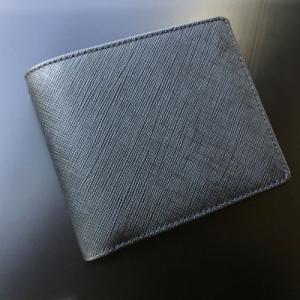 ふるさと納税 新庄市 LUEGOのGrace Homme グレースオム 二つ折り財布/ブラック