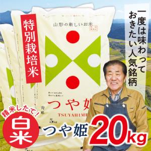 ふるさと納税 最上町 【白米】令和7年産山形県産特別栽培米　つや姫20kg