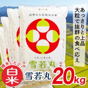 ふるさと納税 最上町 【白米】令和7年産山形県産雪若丸20kg