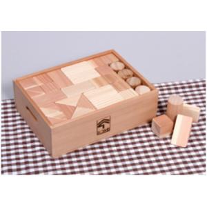 ふるさと納税 鶴岡市 あつみ杉の積み木(大)　D01-682