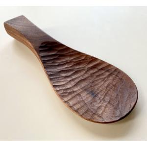 ふるさと納税 茂原市 立つしゃもじブラックウォルナット　自立するしゃもじ(1個)木製