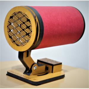 ふるさと納税 朝来市 漆喰スピーカー「S-P02L-FF ”鼓”」(ペア)　スタイリッシュ、コンパク...