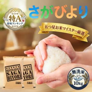 ふるさと納税 吉野ヶ里町 令和7年産【無洗米】さがびより10kg(5kg×2袋)五つ星お米マイスター厳選!(吉野ヶ里町)