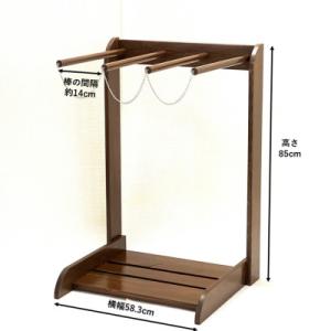 ふるさと納税 海南市 3本立て　サーフボードラック　縦置き　木製