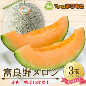 ふるさと納税 富良野市 【2026年発送】美味!秋の富良野メロン(レッド113)赤肉 2〜2.5kg...