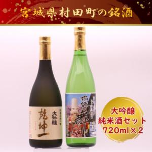 ふるさと納税 村田町 【宮城の銘酒】宮城県村田町 大沼酒造店醸造 乾坤一 大吟醸・布袋の舞セット 7...