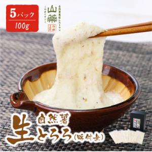 ふるさと納税 小田原市 自然薯生とろろ 5パックセット(100g×5p)　味付無・小分け・冷凍