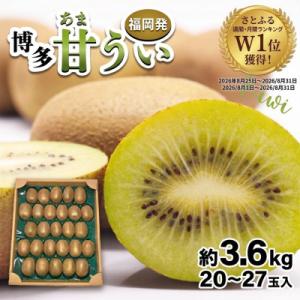 ふるさと納税 太宰府市 福岡県ブランドキウイフルーツ博多甘うぃ 約3.6kg(太宰府市)